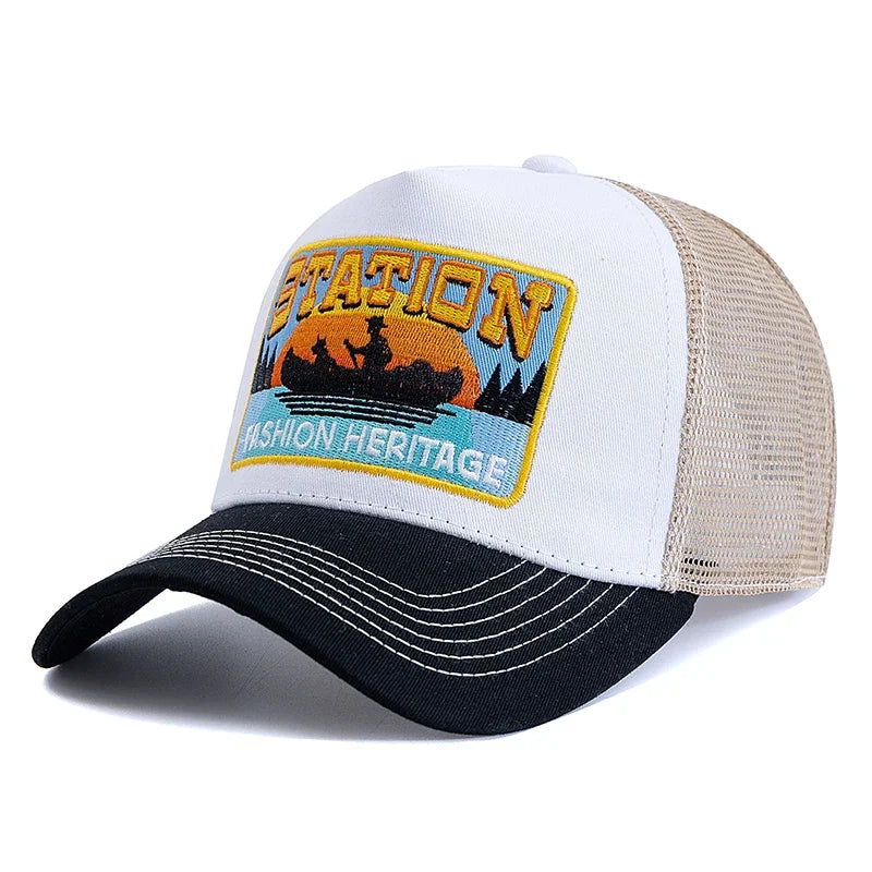 New Style Summer Fishing Cap Breathable Mesh Baseball Hat Men Women