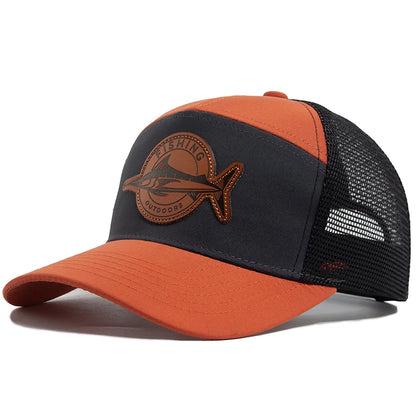 Shark Leather Label Men's Baseball Cap