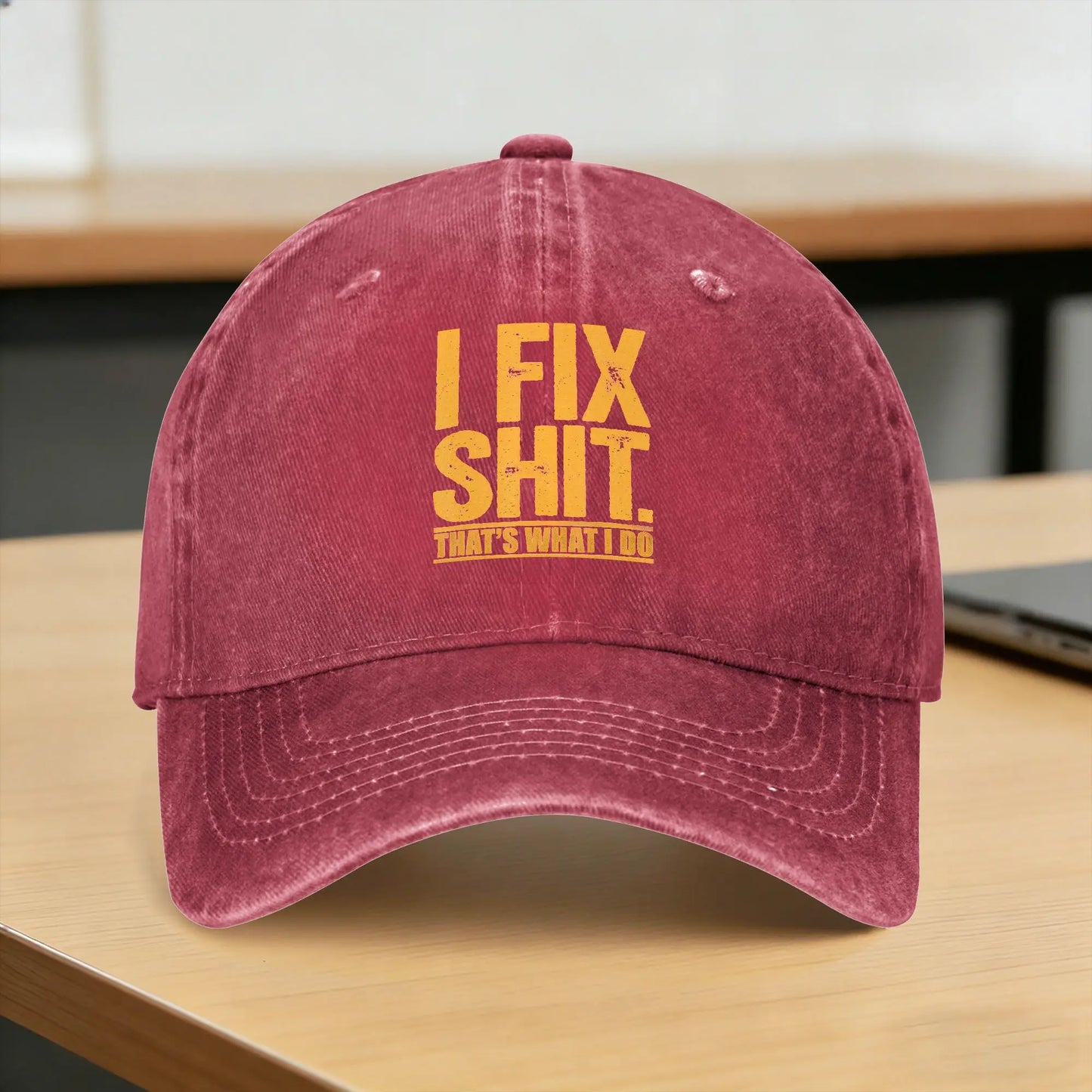 I Fix Shit That's What I Do Tshirt Mechanic Father Dad Sun Baseball Cap