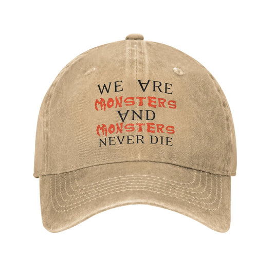 Retro We Are Little Monsters Lady Gaga Baseball Caps for Men Women Distressed Washed