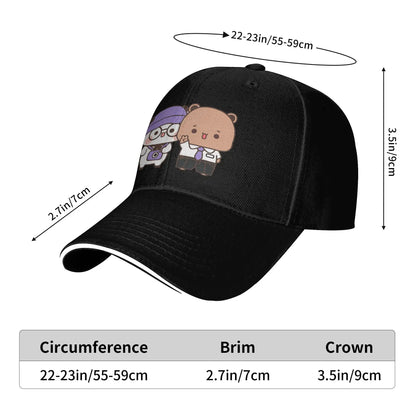Bear And Panda Bubu Dudu Balloon Sun Baseball Cap