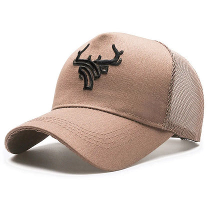 Unisex Animal Antlers Embroidery Baseball Caps