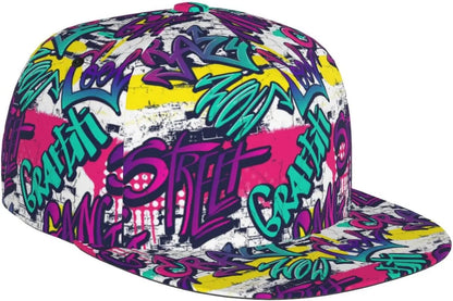 Fashion Graffiti-e008 Unisex Snapback Cap, Unisex Snapback Hip Hop Hats Cool