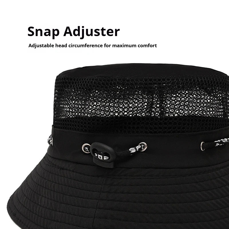 Summer Breathable Mesh Small Basin Hat Bucket Hat