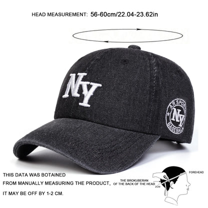 Unisex Letter Embroidery Cowboy Baseball Caps