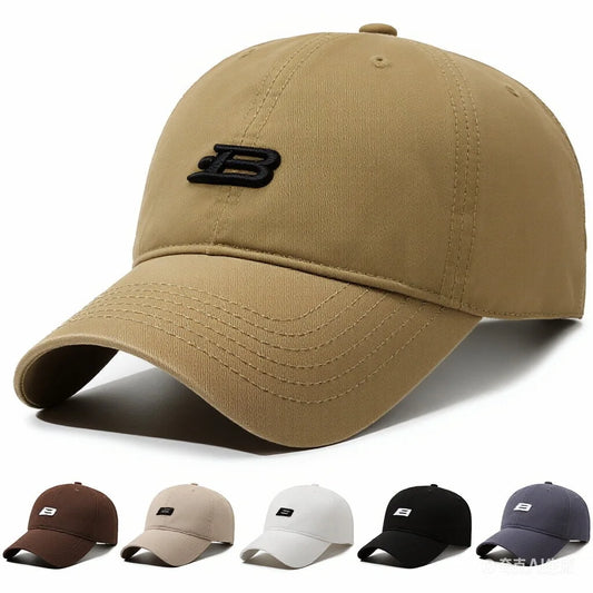 Unisex B Letter Embroidery Baseball Caps
