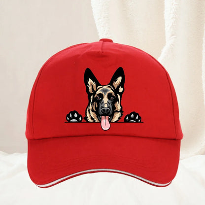 Smiling German Shepherd cartoon Baseball Cap