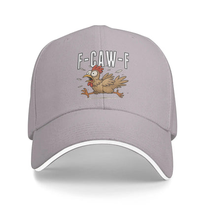 Men Women Funny F-Caw-F Chicken FCAWF Hat Cool Baseball Cap