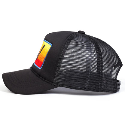 Unisex N Letter Embroidery Baseball Net Caps