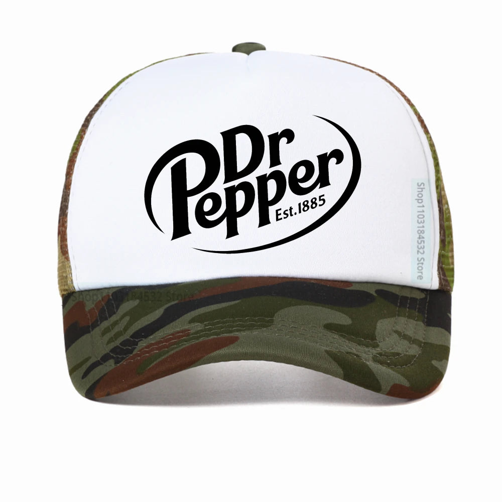Unisex Dr Pepper Letter Print Baseball Caps