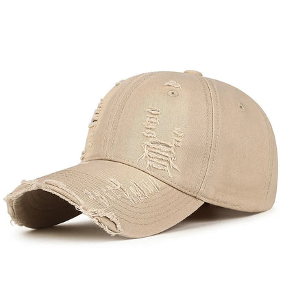 Cool Fashion Women Men Ripped Denim Cotton Baseball Cap Male Female Four Seasons