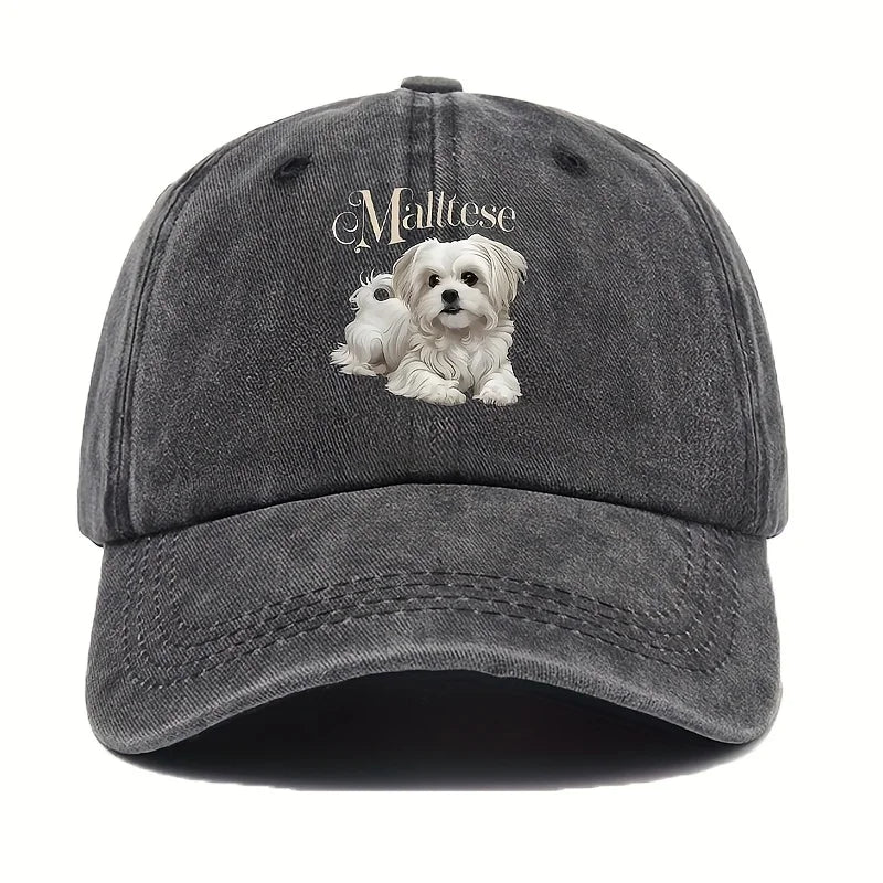 Women's Maltese Dog Baseball Cap
