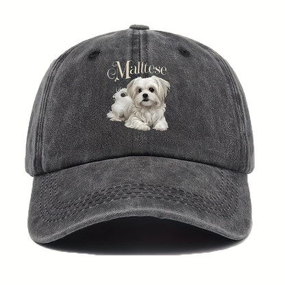 Women's Maltese Dog Baseball Cap