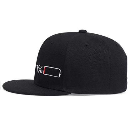 Unisex Battery Embroidery Hip-hop Hats Snapback Caps Baseball Caps Sunscreen Hat