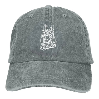 German Shepherd K-9 Washed Baseball Cap