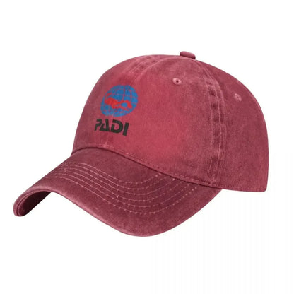 Scuba Driver Padi Washed Baseball Cap