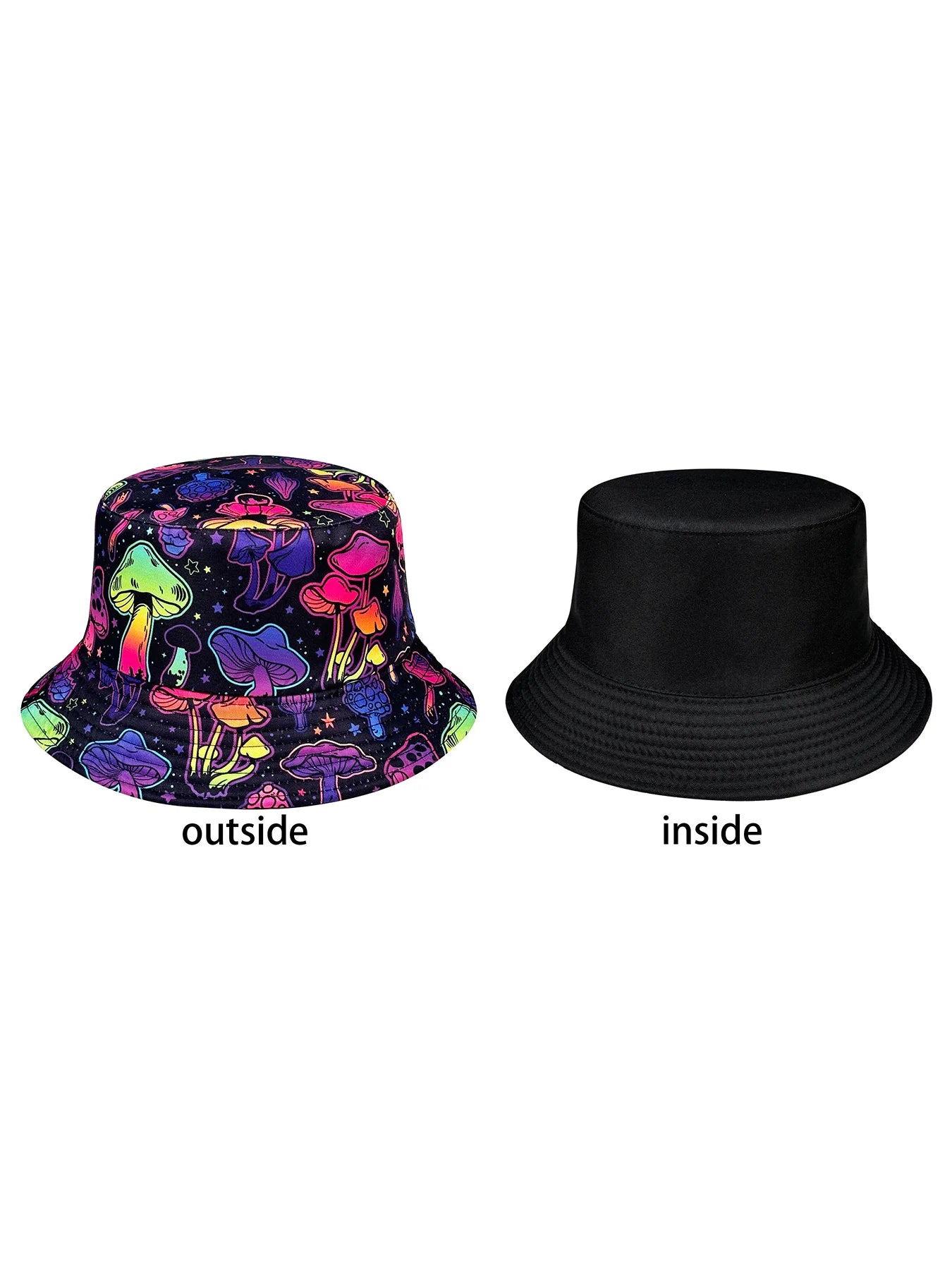 Dreamy Colorful Mushroom Bucket Hat