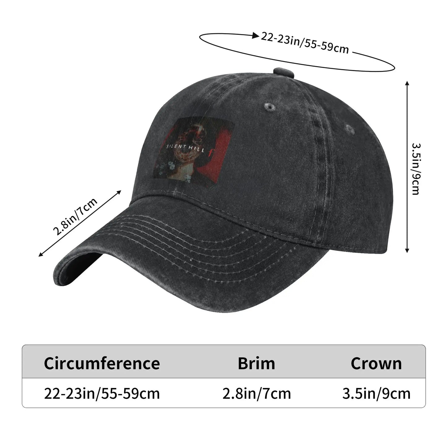 Silent Hill F Horror Game Art Flowers Unisex Baseball Caps Shimizu Hinako
