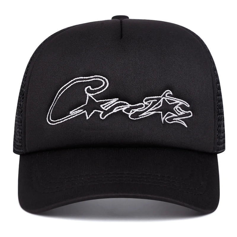 New Baseball Hat C Five Star Mesh Hat Street Hip Hop Hat