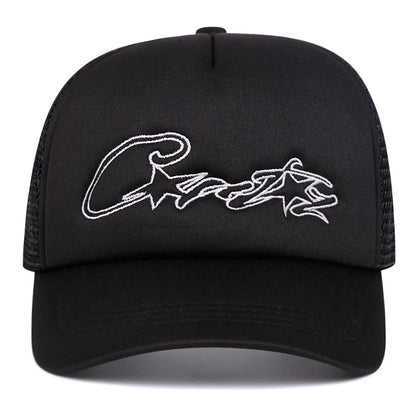 New Baseball Hat C Five Star Mesh Hat Street Hip Hop Hat