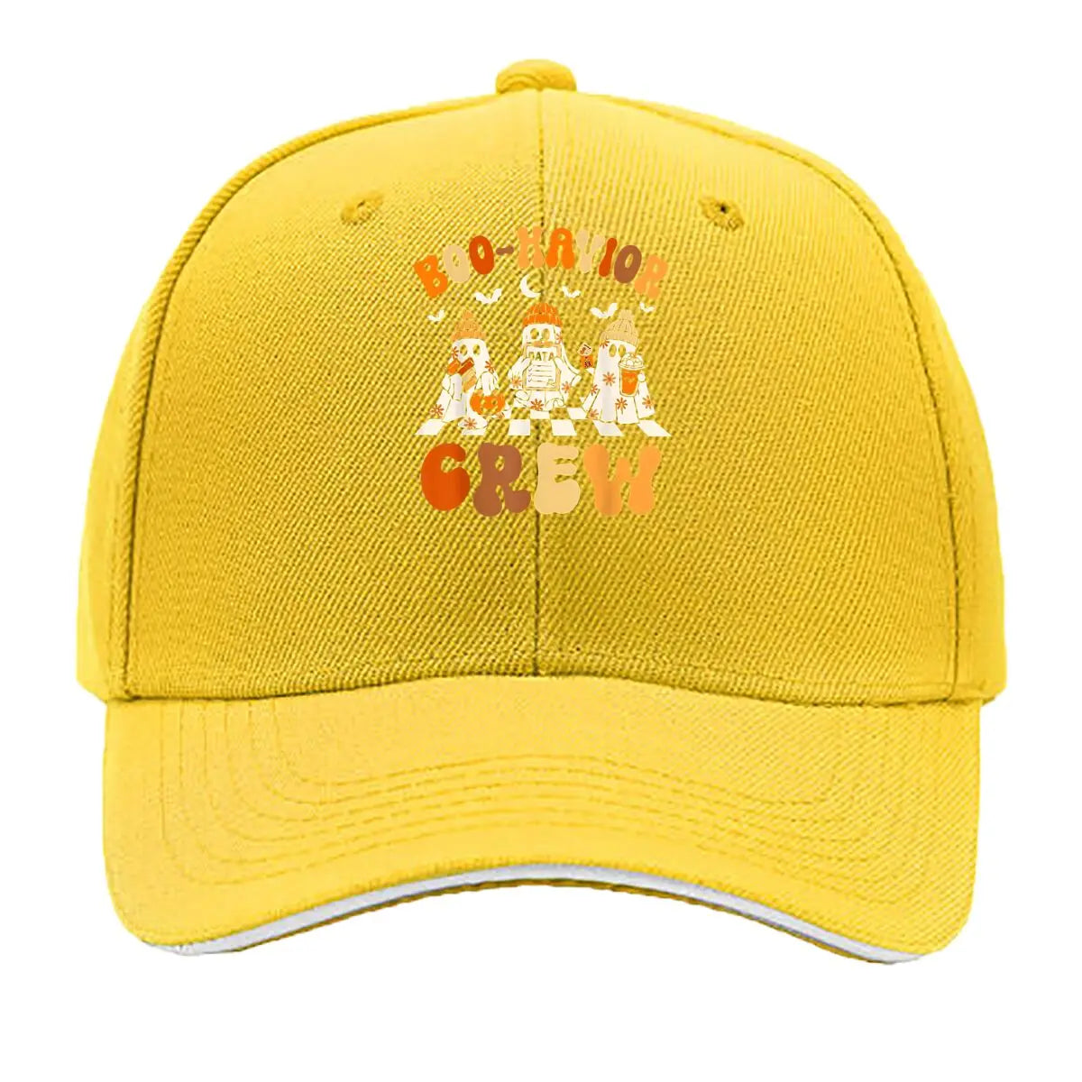 Halloween Ghost Boo-Havior Crew Sandwich Baseball Cap