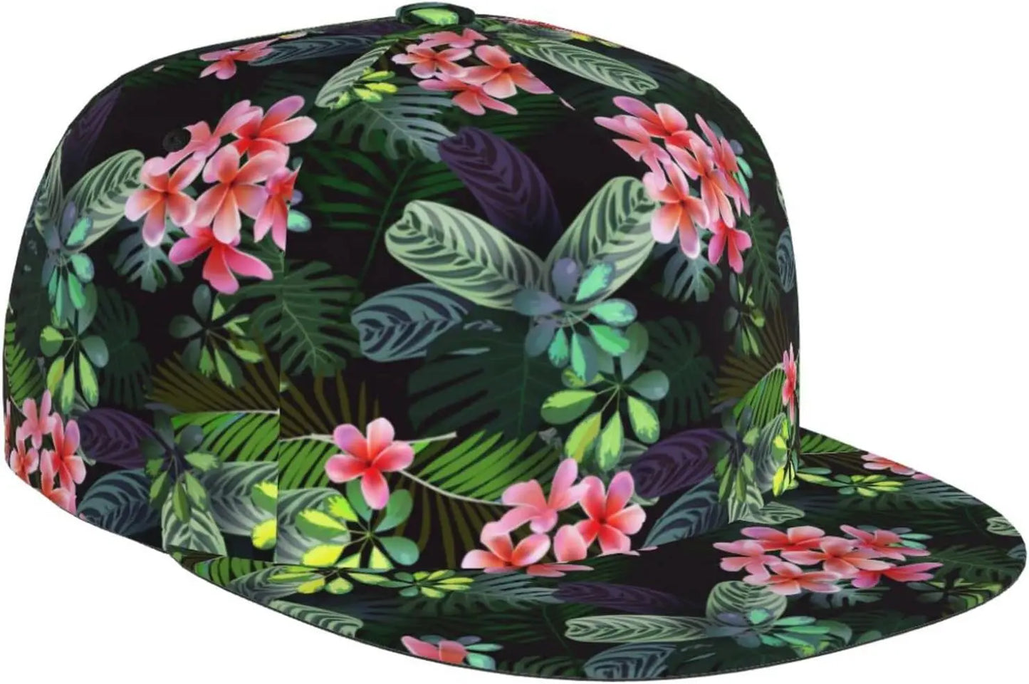 Hawaiian Tropical Flower Snapback Caps Men Women Boys Girls Fashion