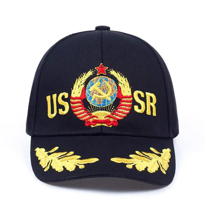 CCCP USSR Baseball Cap Cotton Russian National Emblem Embroidery For Men Women