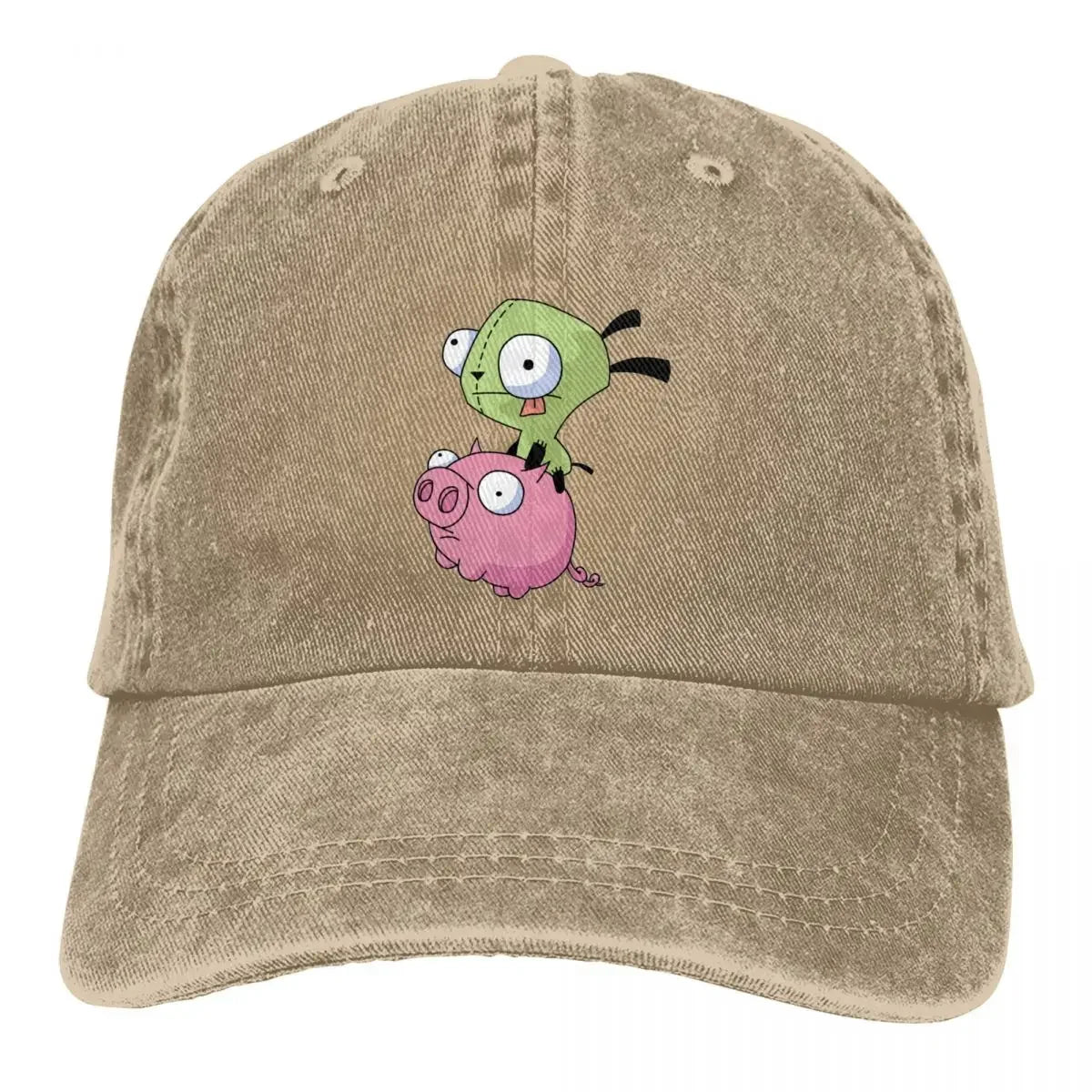 Gir Riding A Pig Invader Zim Merch Unisex Baseball Cap