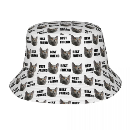 Personalized DIY Your Picture Bucket Hats for Unisex Summer Best Friends