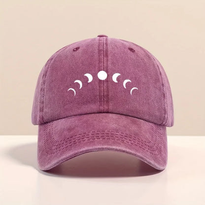 Moon Phase Design Classic Retro Trucker Hats Unisex Adjustable Baseball Cap