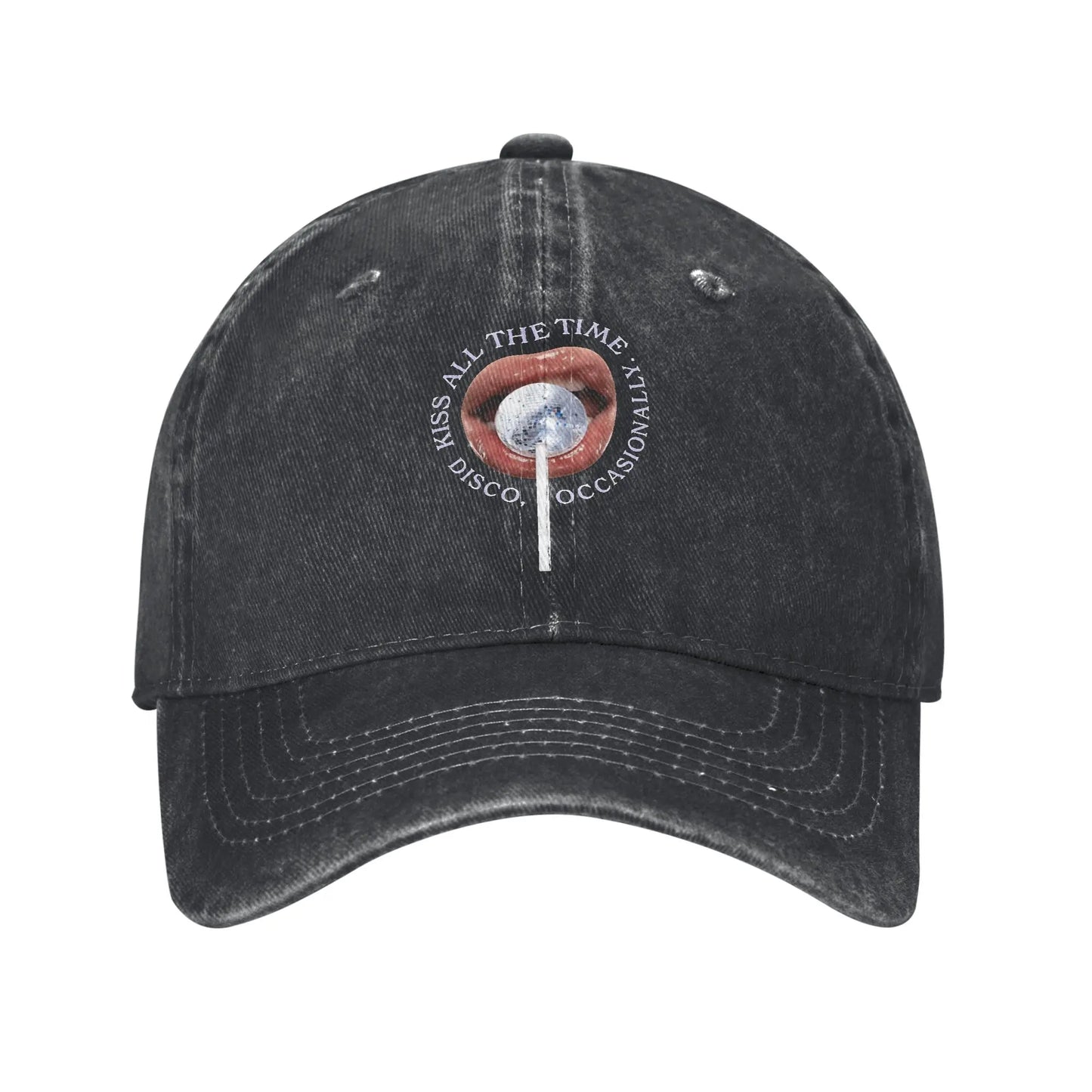 H-Harry S-Styles Kiss All The Time Washed Baseball Cap