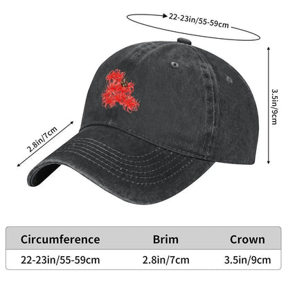 New Red Spider Lily Baseball Cap