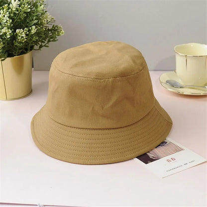 Cotton Summer Foldable Bucket Hat Unisex Women