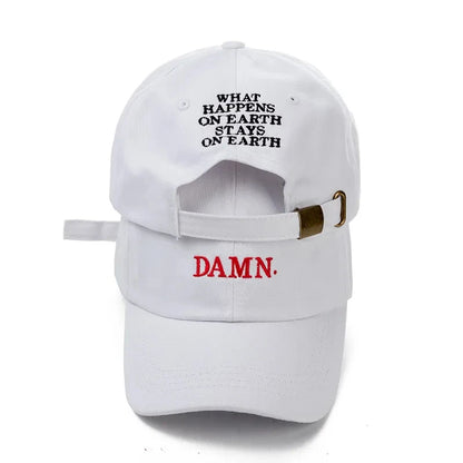 DAMN-Embroidered Hats for Men and Women, Hip Hop, ShinCharacter Lamar
