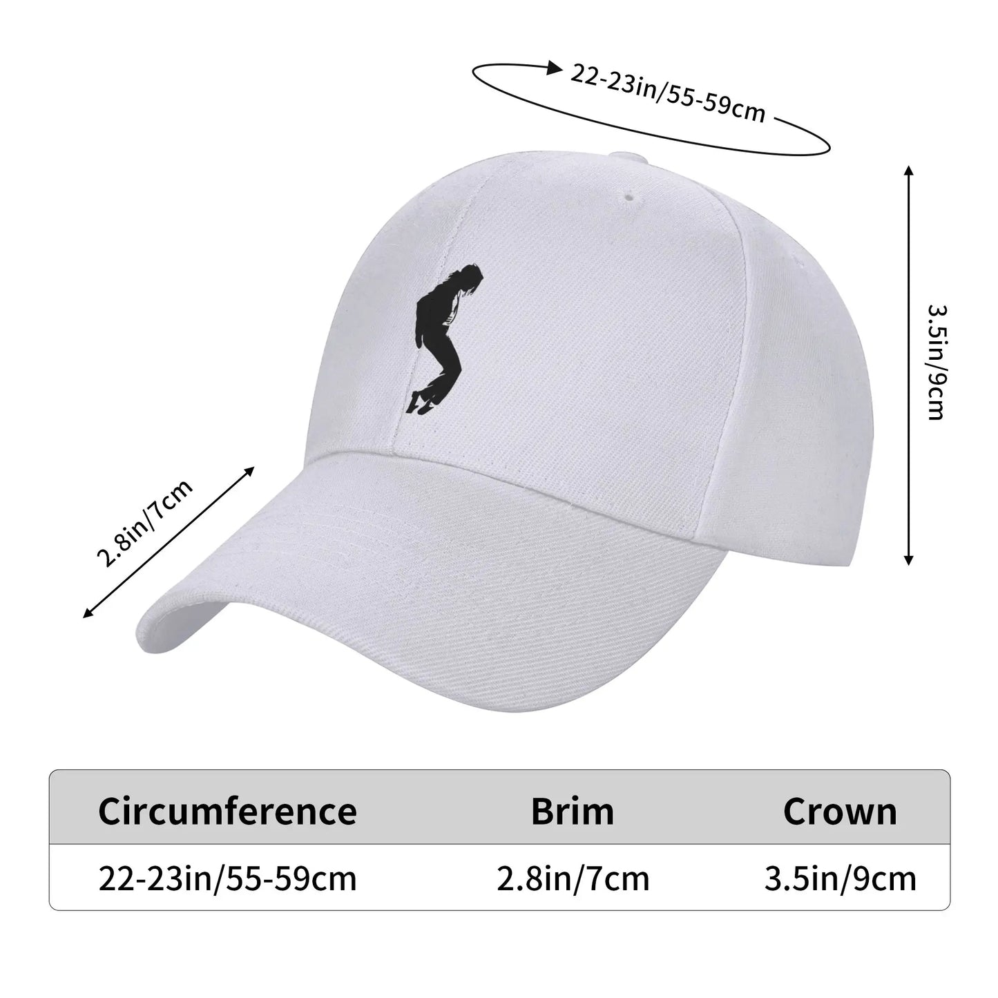 King Of Pop Mj Moonwalk Stop Thriller Baseball Cap