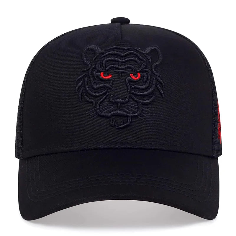Tiger Embroidery Baseball Cap Men Women Hip Hop Hat