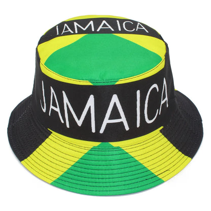 JAMAICA Flag Print Bucket Hat