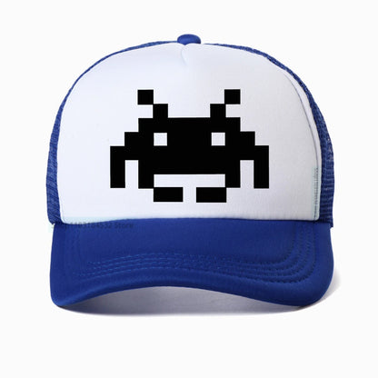 Don't Invade My Space Newest Space Invaders Arcade Mesh Breathable Baseball Cap