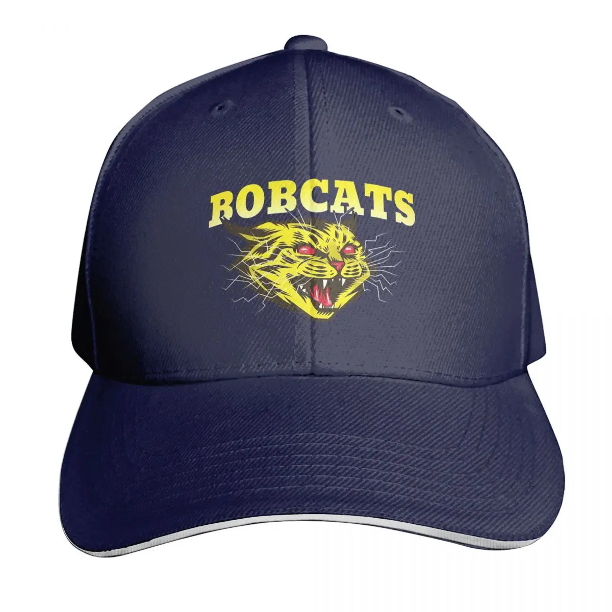 Bobcats Sports Team Badge Art Logo Cap Fashion Casual Baseball Caps