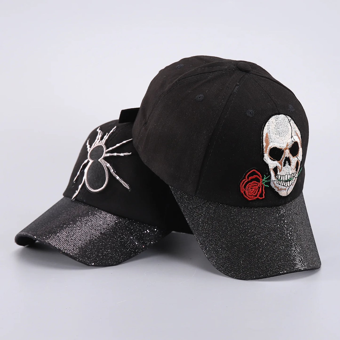 Skull Baseball Cap Halloween Party Funny Scary Expression Design