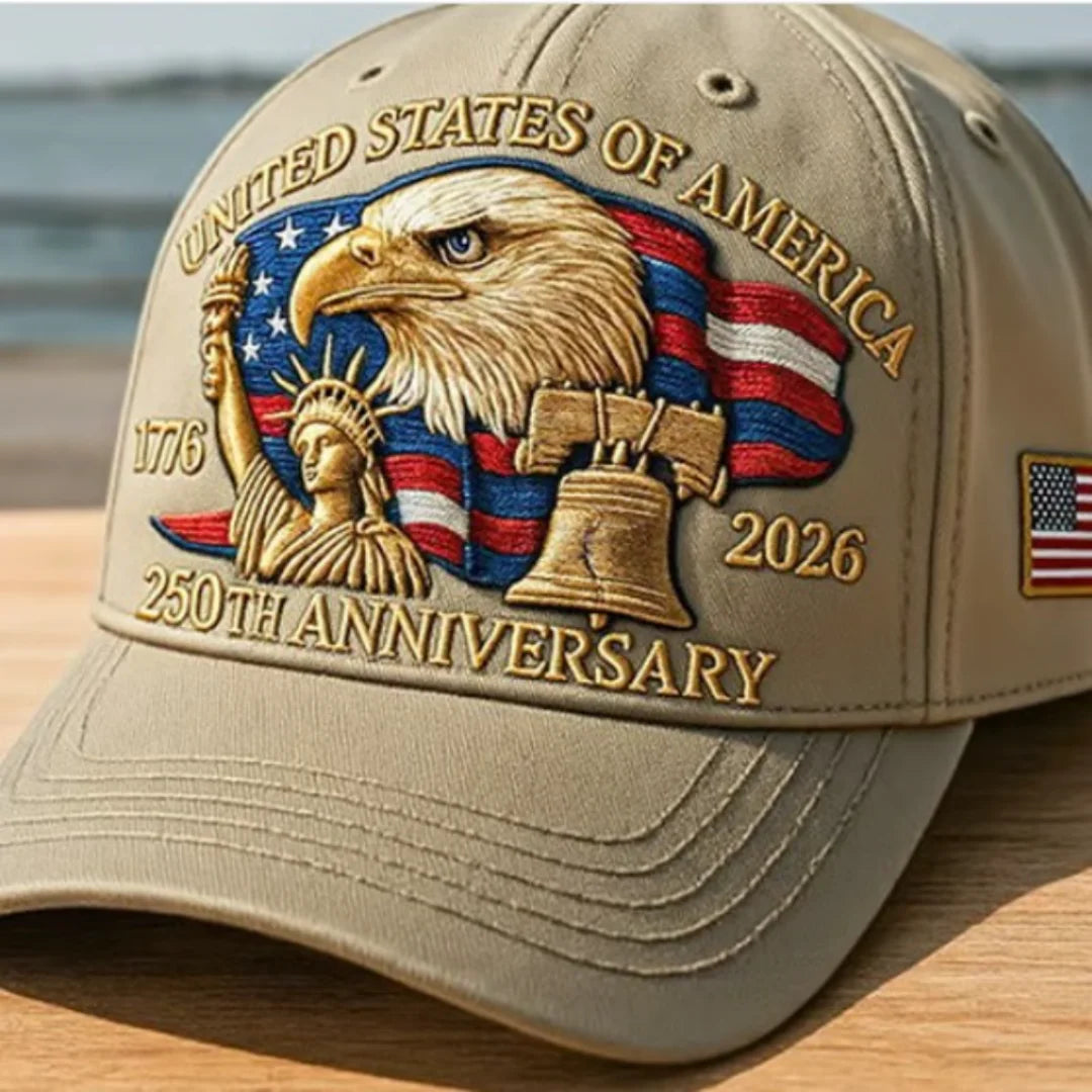 New 250th Anniversary Hat USA Patriotic Baseball Caps