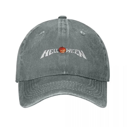 Vintage Helloween Heavy Metal Baseball Caps Unisex Distressed Washed