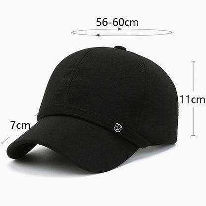 Spring Summer Luxury Brand Baseball Cap Kpop Gorras Hombre Black