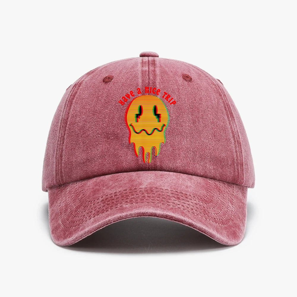 Have A Nice Trip Funny LSD Acid Psychedelic Magic Mushrooms Baseball Cap