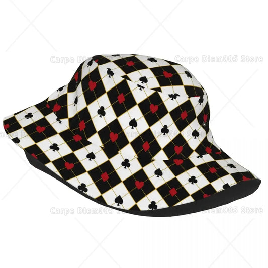 Poker Card Royal Poker Fisherman Cap Hip Hop Gorras