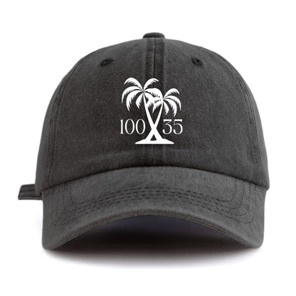 10035 Print Washed Baseball Cap For Adults
