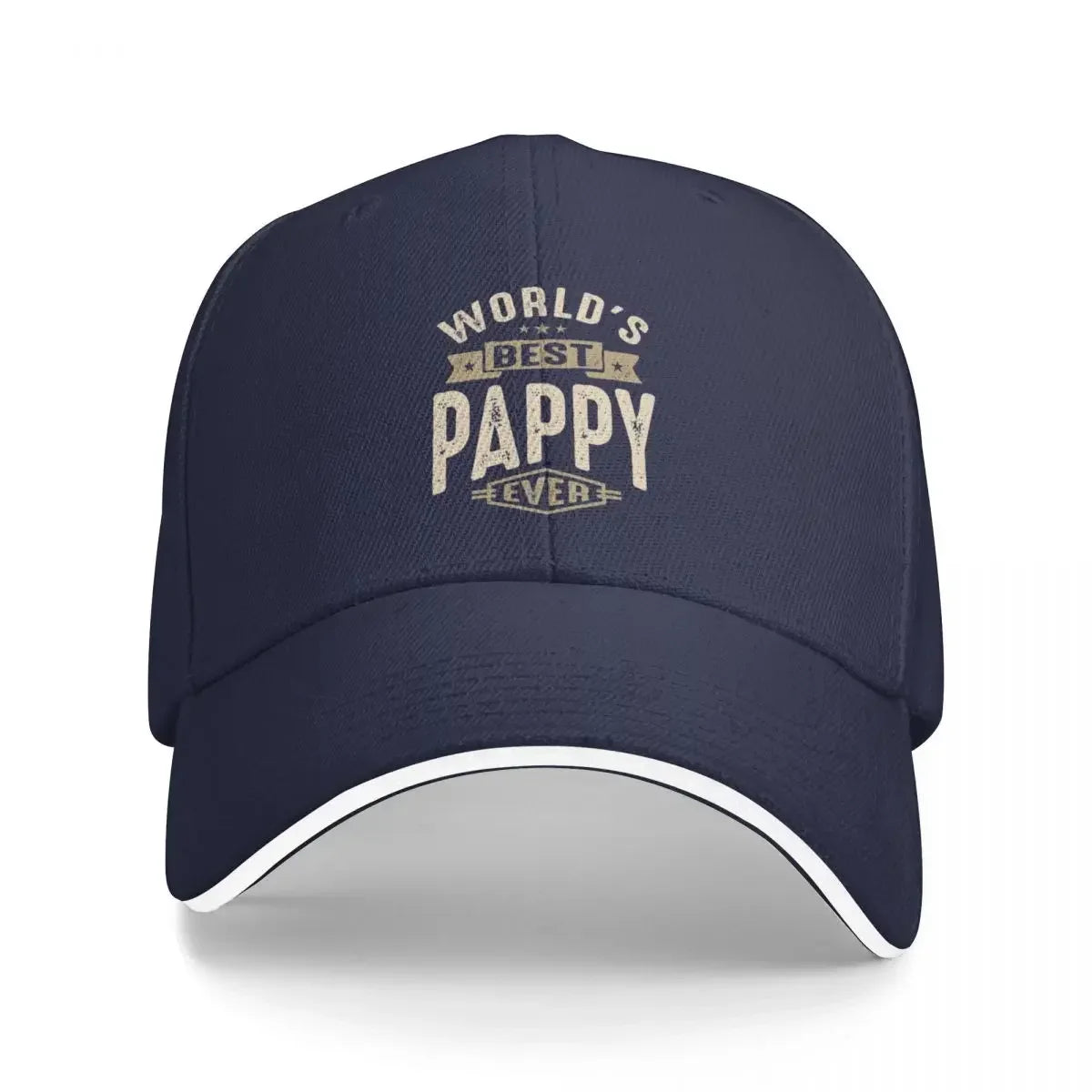 Mens Best Pappy Ever Funny Dad Grandpa Baseball Cap