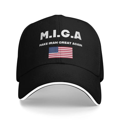New Make Iran Great Again MIGA Golf Cap Unisex Style Baseball Hat