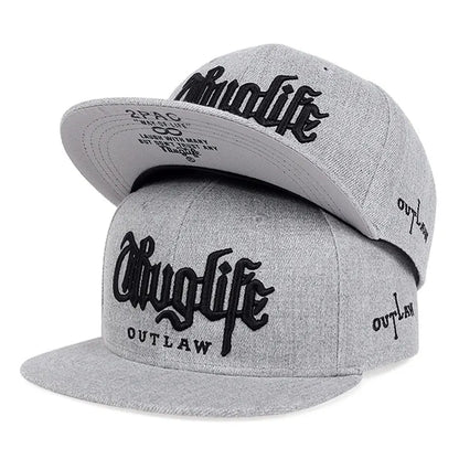 2025 Fashion Fastball CAP Thug Life Embroidery Hip Hop Baseball Cap Snapback Hat