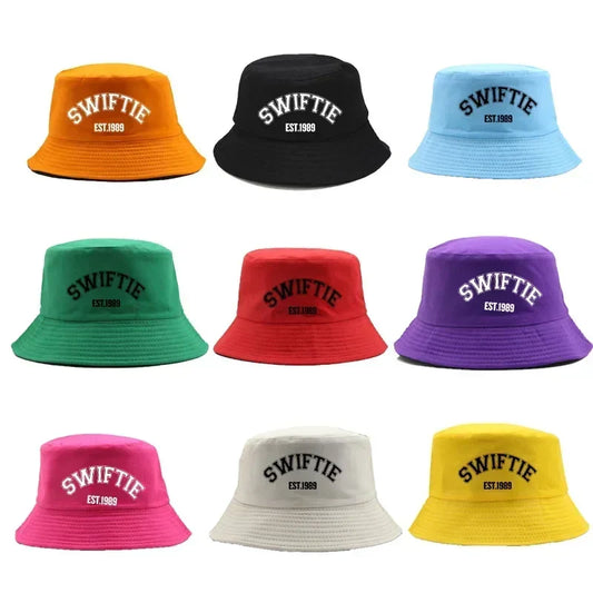 Bucket Hat Print 1989 Summer Cotton Sun Beach Hat